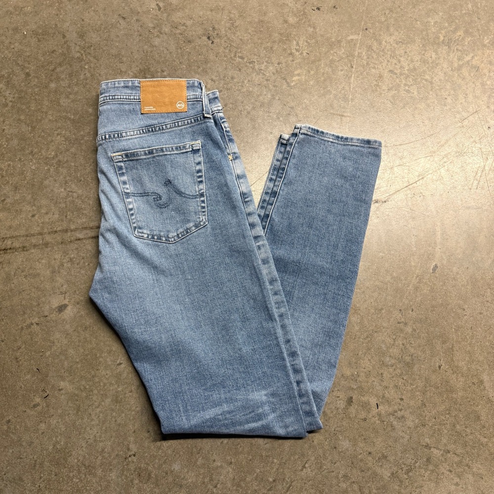 AG Adriano‎ Goldschmied Tellis Modern Slim Jeans Mens 31 Light Wash Denim Pants